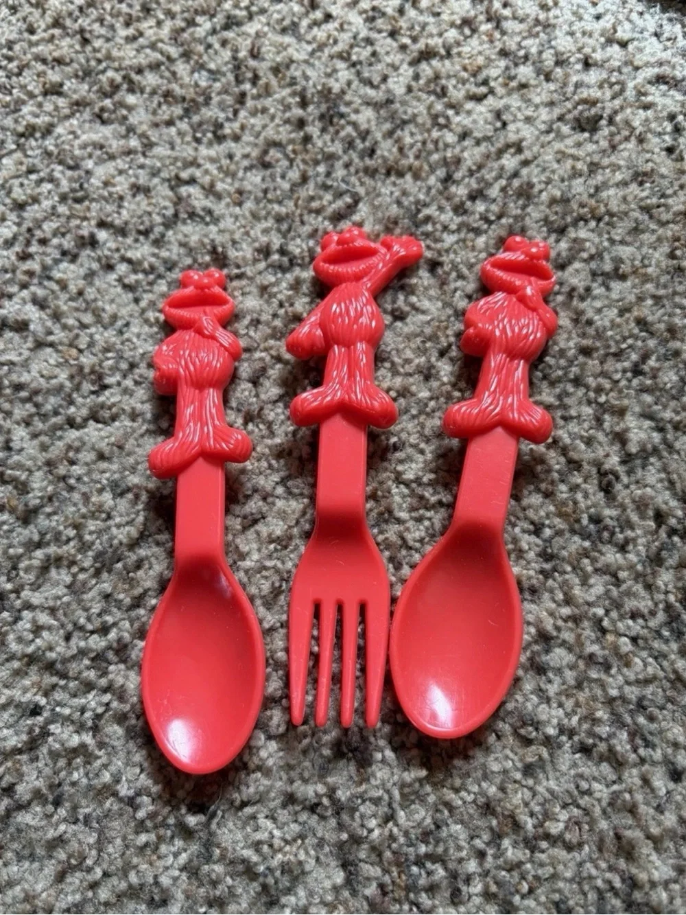 Elmo Red Novelty Party Cutlery Set - 3-Piece Spoon and Fork Set